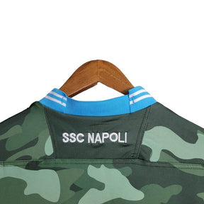 Camisa Retrô Napoli I 2013/2014 - Macron Masculina - Verde com detalhes em azul
