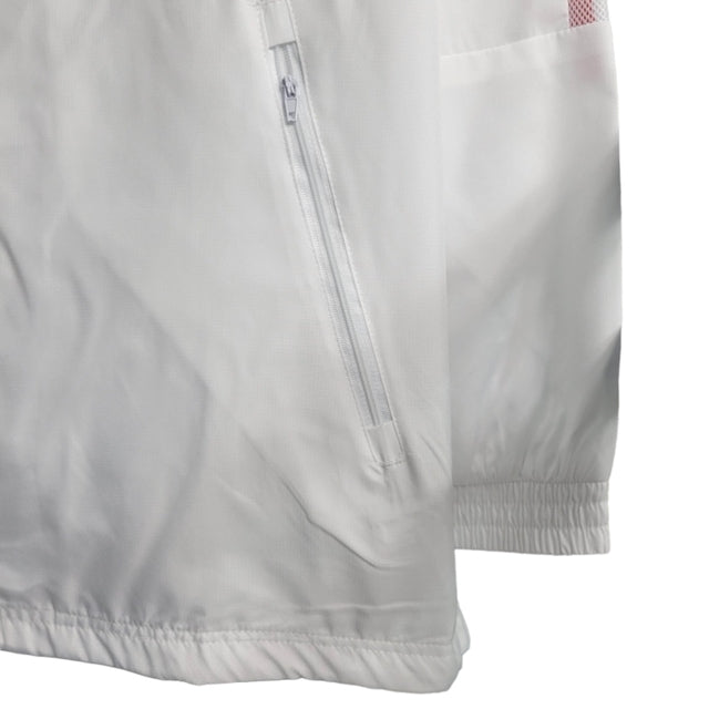 Jaqueta Corta-Vento Bayern de Munique 23/24 - Masculina Adidas - Branca com detalhes em vermelho