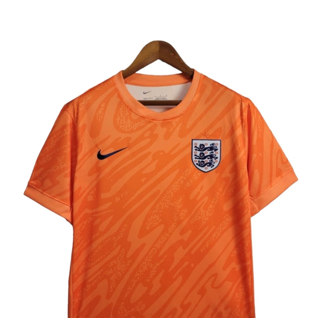 Camisa Seleção da Inglaterra Goleiro 24/25 - Torcedor Nike Masculina - Laranja