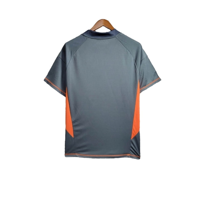 Camisa Seleção da Alemanha Goleiro 24/25 - Torcedor Adidas Masculina - Cinza com detalhes em laranja e amarelo