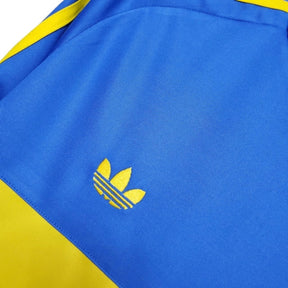 Camisa Retrô Boca Juniors I 1981 manga longa - Adidas Masculina - Azul com detalhes em amarelo