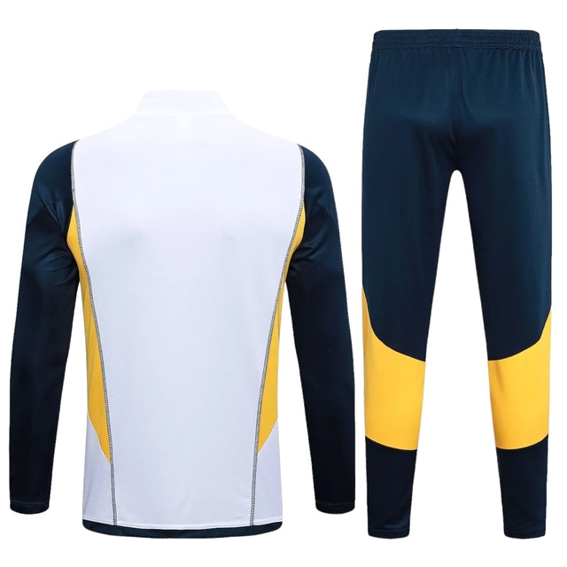 Conjunto Real Madrid 23/24 - Masculino Adidas - Branco e azul