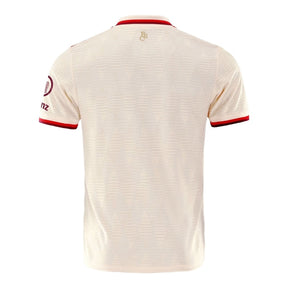 Camisa Bayern de Munique III 24/25 - Torcedor Adidas Masculina - Bege com detalhes em vermelho