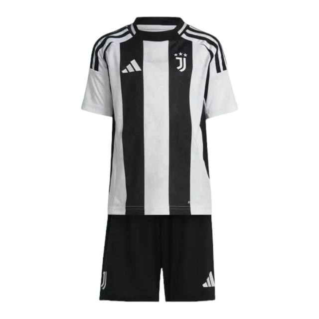 Kit Infantil Juventus I 24/25 - Adidas - Branco e preto
