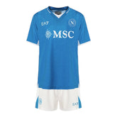 Kit Infantil Napoli I 24/25 - EA7 - Azul e branco