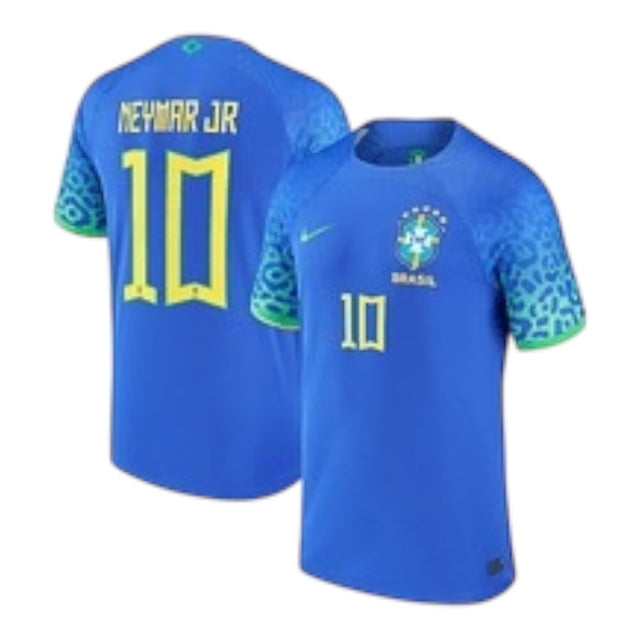 Camisa Retrô Seleção Brasileira II 2022/23 - Masculina Nike - Azul com detalhes em verde