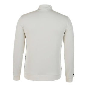 Jaqueta Corta-Vento São Paulo Pré-jogo 25/26 - Masculina New Balance - Branca com detalhes em preto e vermelho