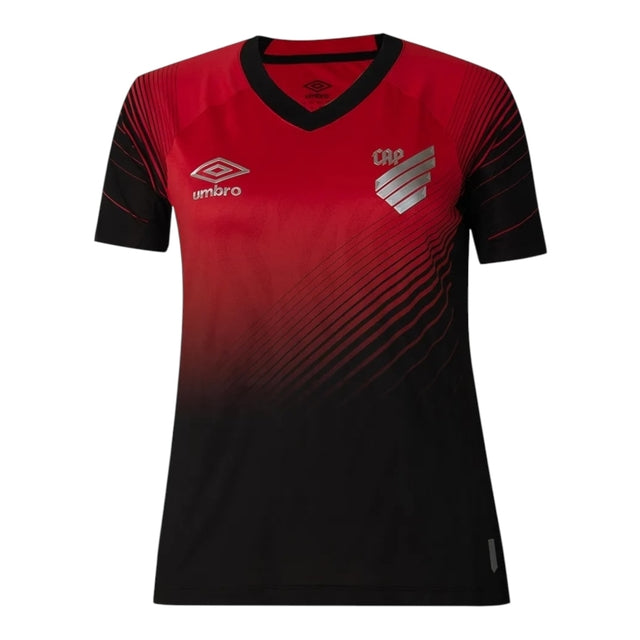 Camisa Athletico Paranaense I 25/26 - Torcedor Umbro Feminina - Vermelha e preta