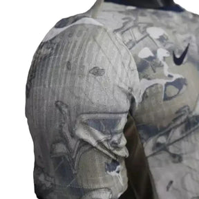 Camisa Tottenham Pré-jogo 25/26 - Jogador Nike Masculina - Branca com detalhes em cinza e azul