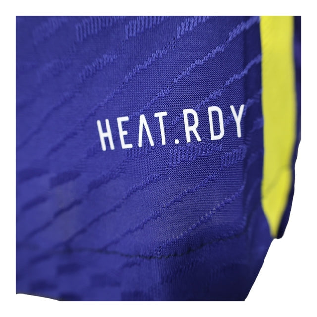 Camisa Real Madrid II 21/22 - Jogador Adidas Masculina - Azul com detalhes em amarelo e branco