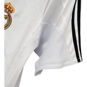Camisa Retrô Real Madrid I 04/05 - Masculina Adidas - Branca com listras pretas
