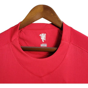 Camisa Retrô Manchester United 2007/2008 manga longa - Masculina Nike - Vermelha com detalhes em branco