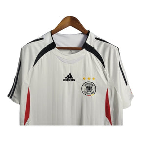 Camisa Retrô Seleção da Alemanha 2006 - Masculina Adidas - Branca com detalhes em preto