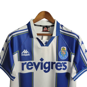 Camisa Retrô Porto I 1997/1999 - Kappa Masculina - Branca com detalhes em azul