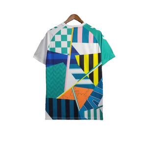 Camisa Real Bétis Edição comemorativa 24/25 - Torcedor Rhumell Masculina - Branca com detalhes coloridos