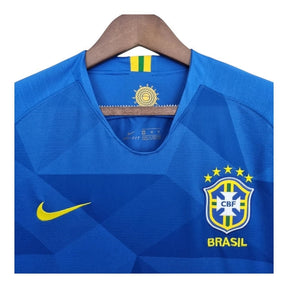 Camisa Retrô Seleção Brasileira II 2018/19 - Masculina Nike - Azul com detalhes em amarelo