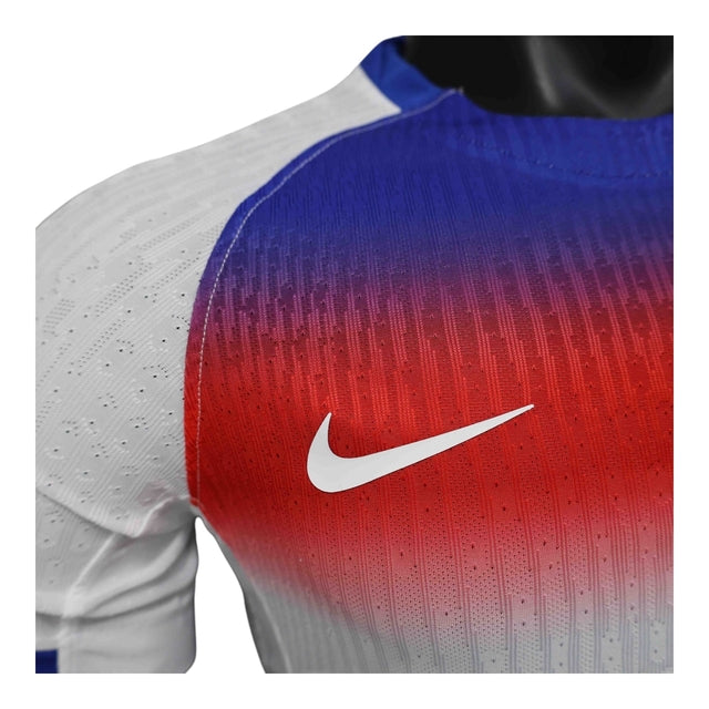 Camisa Seleção Inglaterra I 25/26 - Jogador Nike Masculina - Branca com detalhes em azul e vermelho