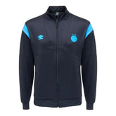 Jaqueta Corta-Vento Grêmio 25/26 - Masculina Umbro - Cinza com detalhes em azul