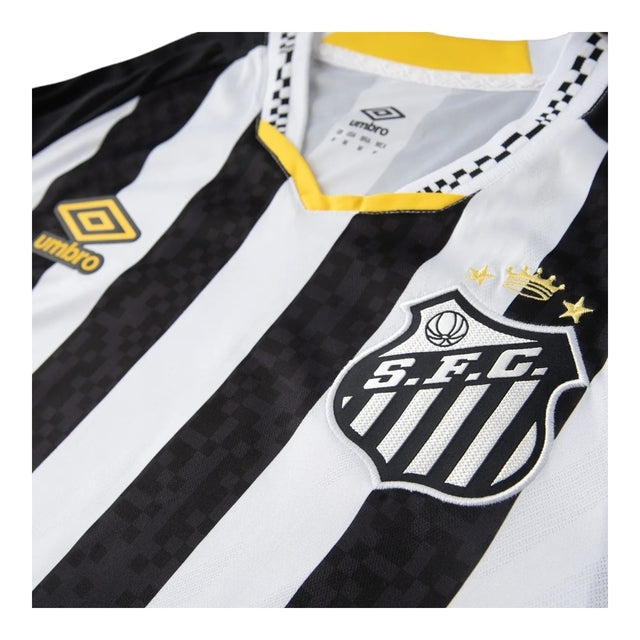 Camisa Santos II 25/26 - Torcedor Umbro Masculina - Branca e preta