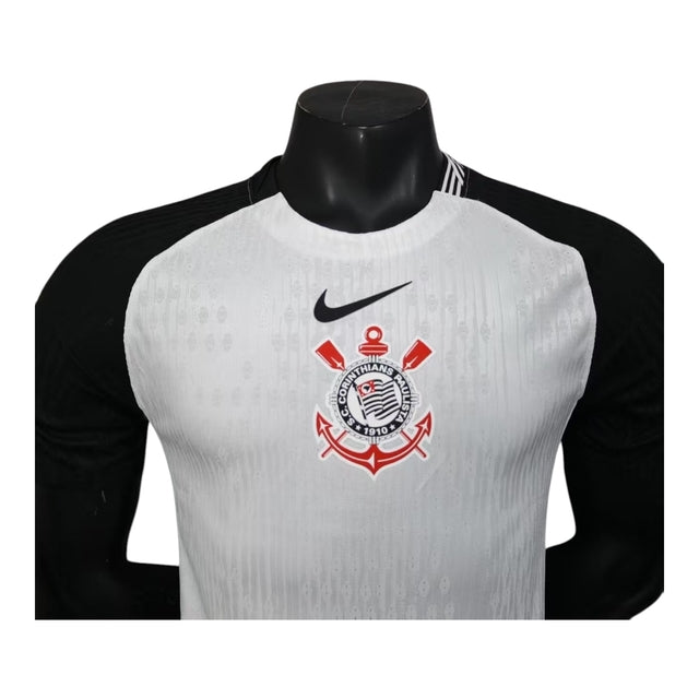 Camisa Corinthians I 25/26 - Jogador Nike Masculina - Branca e preta