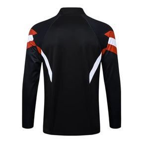 Jaqueta Corta-Vento Flamengo Treino 25/26 - Masculina Adidas - Preta com detalhes em branco e vermelho