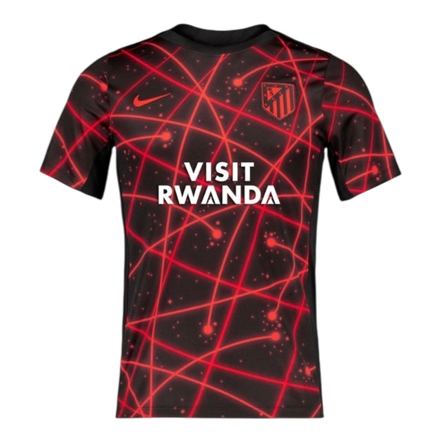 Camisa Atlético de Madrid Edição especial Mundial de Clubes Pré-jogo 25/26 - Torcedor Nike Masculina - Preta com detalhes em vermelho