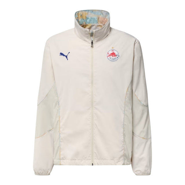 Jaqueta Corta-Vento Dupla Face Red Bull Salzburg Edição especial Mundial de Clubes 25/26 - Masculina Puma - Branca