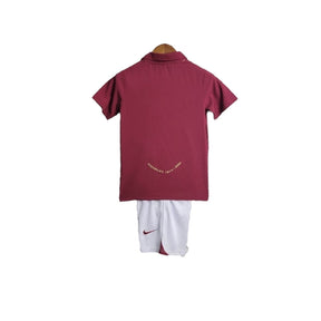 Kit Infantil Retrô Arsenal I 2005/2006 - Nike - Vinho com detalhes em amarelo