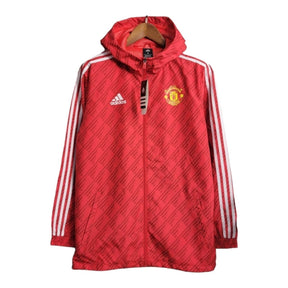 Jaqueta Corta-Vento Manchester United 23/24 - Masculina Adidas - Vermelha