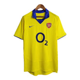 Camisa Retrô Arsenal II 2003/2004 - Masculina Nike - Amarela com detalhes em azul