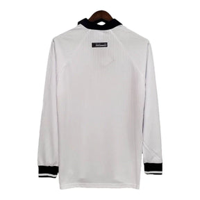 Camisa Retrô Seleção da Inglaterra I 1998 manga longa - Masculina Umbro - Branca com detalhes em azul e vermelho