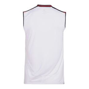 Camisa Regata Flamengo II 25/26 - Torcedor Adidas Masculina - Branca com detalhes em preto e vermelho