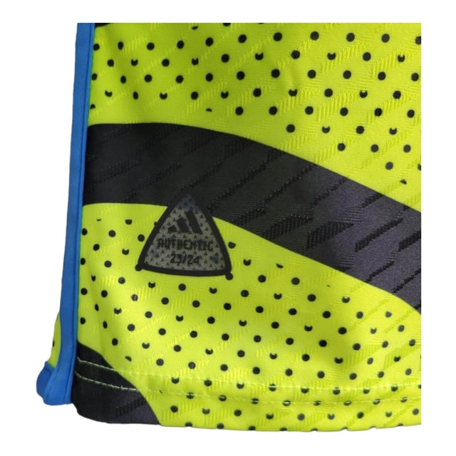 Camisa Arsenal II 23/24 - Jogador Adidas Masculina - Amarela com detalhes em preto e azul