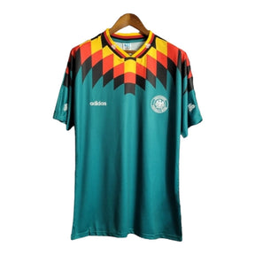 Camisa Retrô Seleção da Alemanha II 1994 - Masculina Adidas - Verde com detalhes em amarelo e vermelho