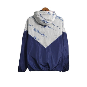 Jaqueta Corta-Vento Seleção da Itália 23/24 - Masculina Adidas - Branca e azul