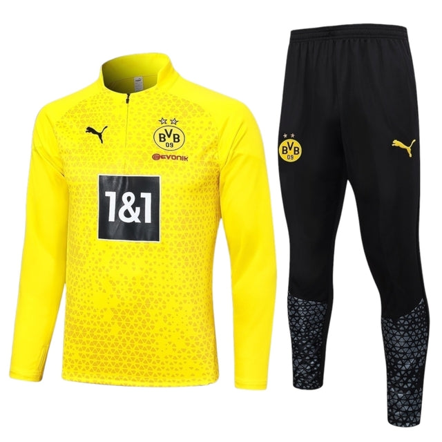 Conjunto Borussia Dortmund Treino 23/24 - Masculino Puma - Amarelo