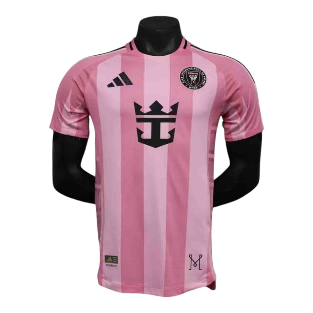 Camisa Inter Miami I 25/26 - Jogador Adidas Masculina - Rosa com detalhes em preto