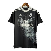 Camisa Retrô Real Madrid 2014 - Masculina Adidas - Preta com detalhes em branco