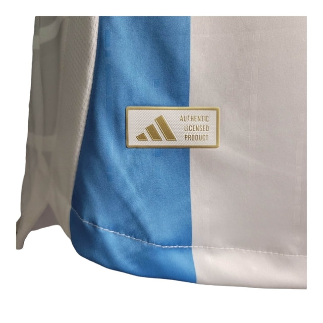 Camisa Seleção Argentina I 24/25 - Jogador Adidas Masculina - Branca e azul