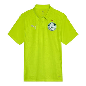 Camisa Polo Palmeiras Treino 25/26 - Torcedor Puma Masculina - Amarelo neon