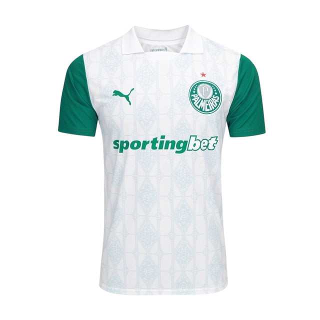 Camisa Palmeiras II 25/26 - Torcedor Puma Masculina - Branca e verde