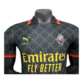 Camisa AC Milan Edição especial 25/26 - Jogador Puma Masculina - Preta com detalhes em verde