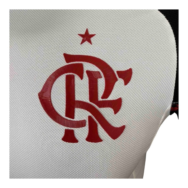Camisa Flamengo II 25/26 - Jogador Adidas Masculina - Branca com detalhes em vermelho e preto