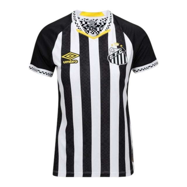 Camisa Santos II 25/26 - Torcedor Umbro Feminina - Branca e preta