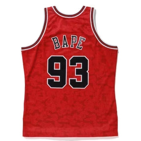 Regata Chicago Bulls BAPE X Mitchell & Ness 1997/98 ABC Vermelha