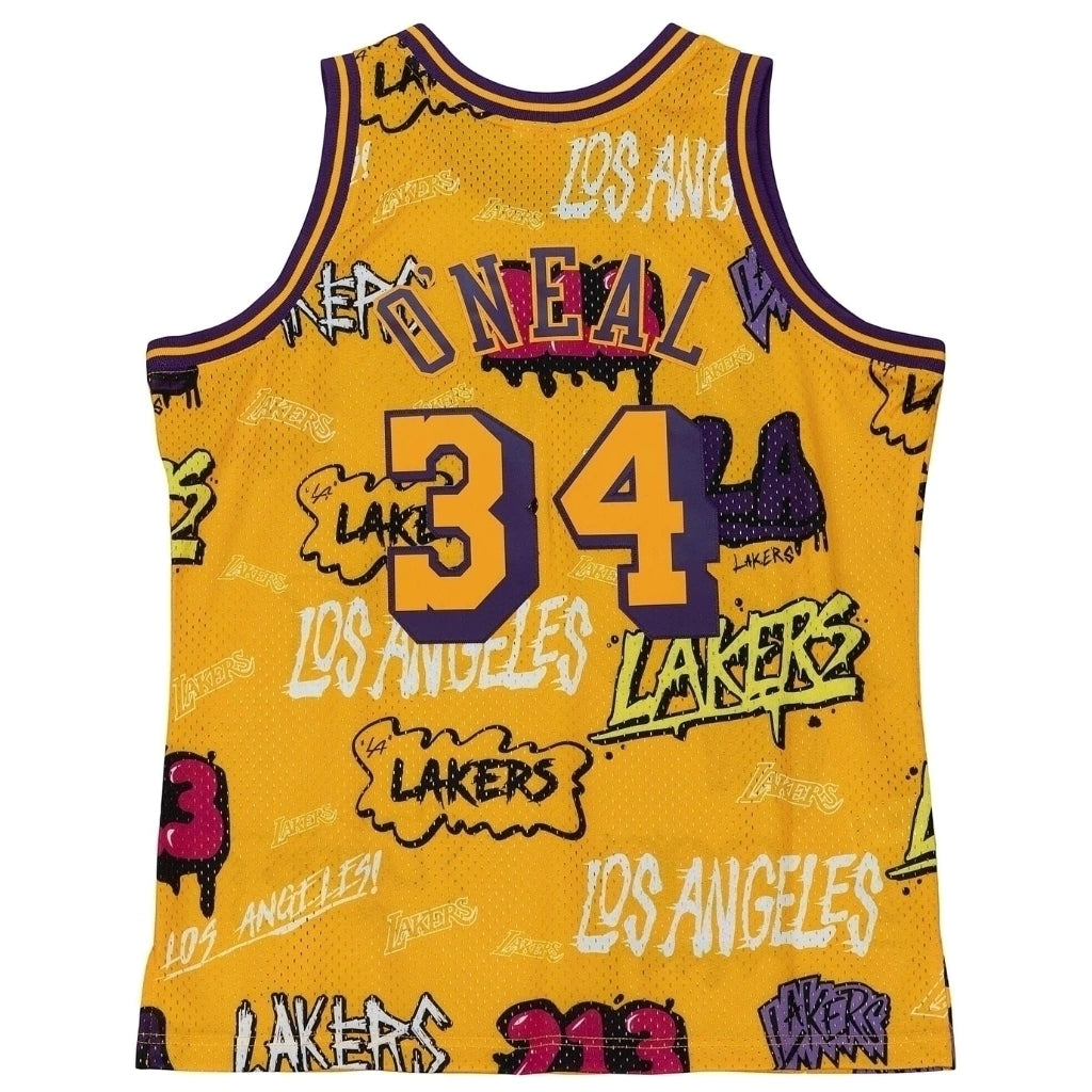 Regata Los Angeles Lakers Grafite Sticker Shaquille O'Neal 1996/97